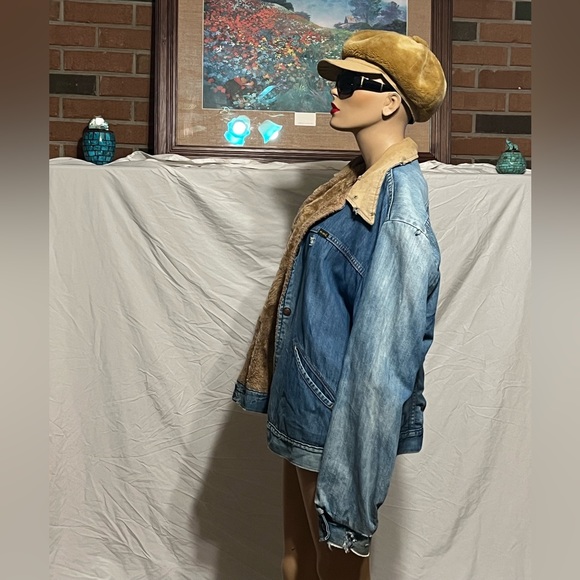 XXL Vintage Rough Round The Edges Faded Maverick Trucker Jacket - Picture 2 of 14